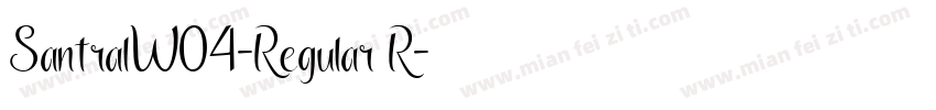 SantralW04-Regular R字体转换